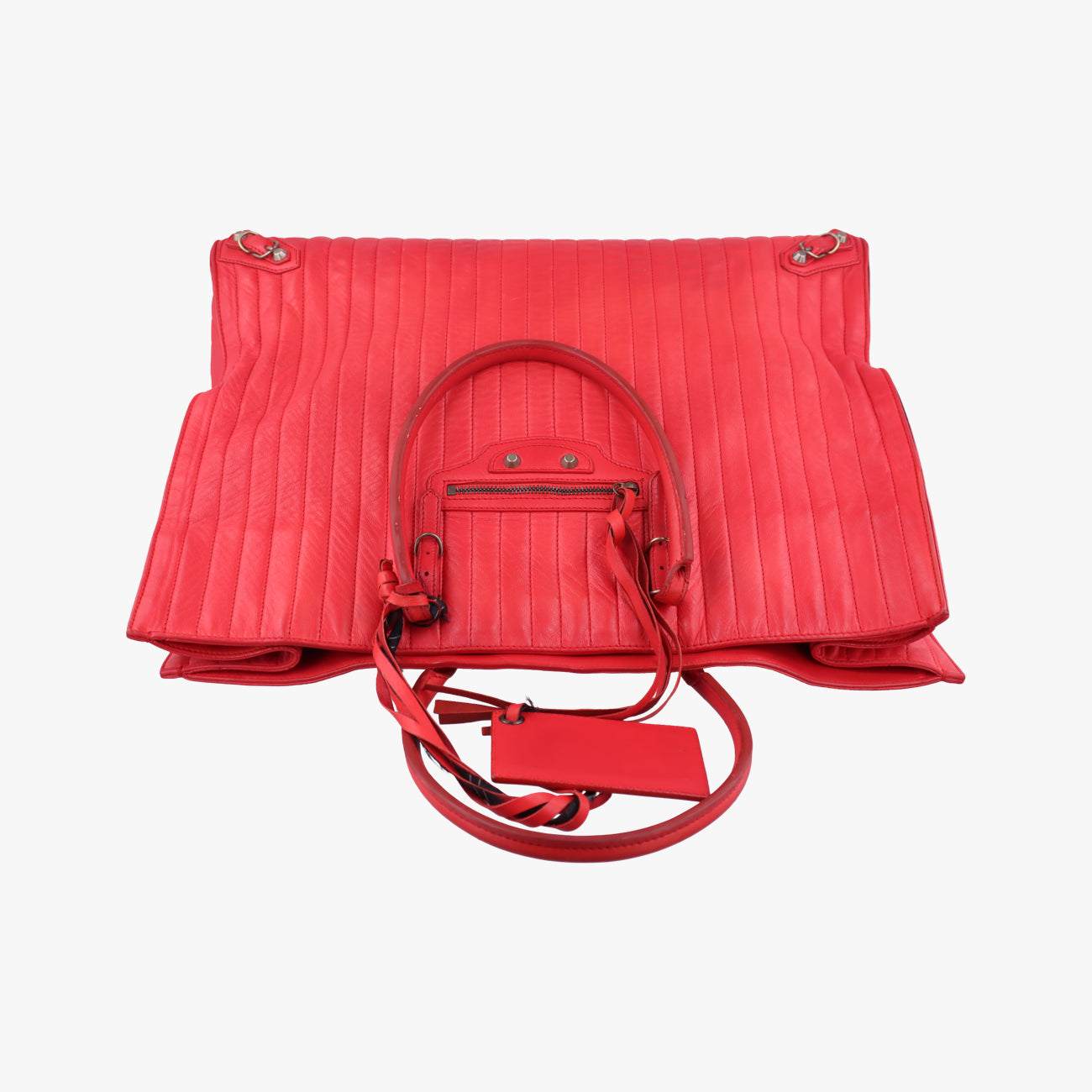 Quilted Papier A4 Tote Red Leather 236701.6502 515859