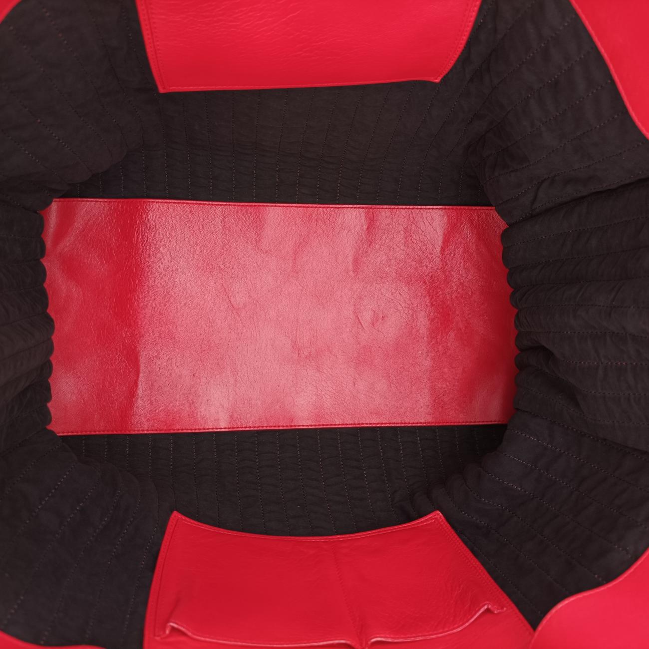 Quilted Papier A4 Tote Red Leather 236701.6502 515859