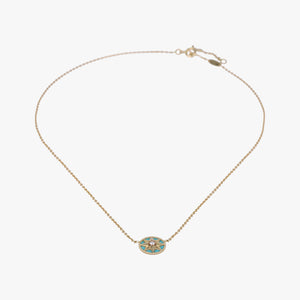 Rose des Vents medallion  Golden×green AU750 150755