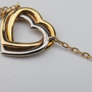 Trinity Heart Gold x White Gold x Rose Gold AU750 VC3586