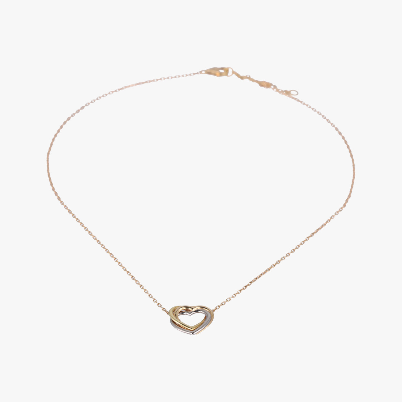 Trinity Heart Gold x White Gold x Rose Gold AU750 VC3586