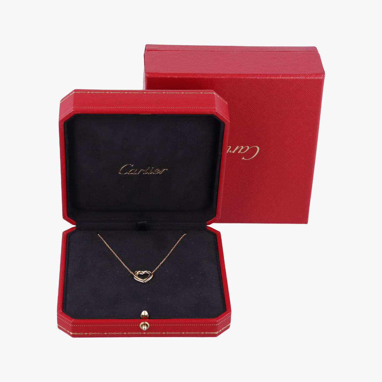 Trinity Heart Gold x White Gold x Rose Gold AU750 VC3586