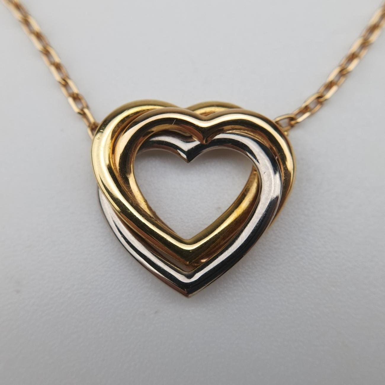 Trinity Heart Gold x White Gold x Rose Gold AU750 VC3586