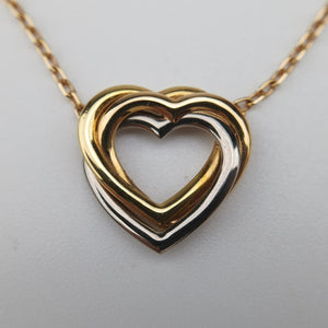 Trinity Heart Gold x White Gold x Rose Gold AU750 VC3586