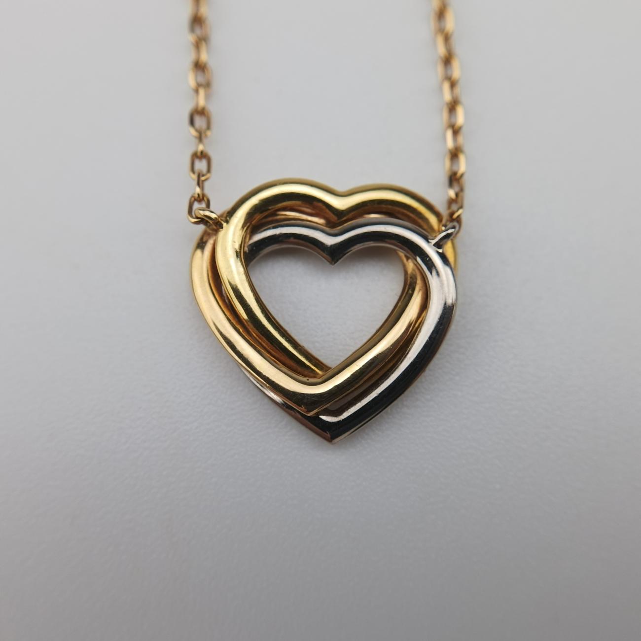 Trinity Heart Gold x White Gold x Rose Gold AU750 VC3586