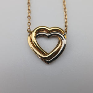 Trinity Heart Gold x White Gold x Rose Gold AU750 VC3586