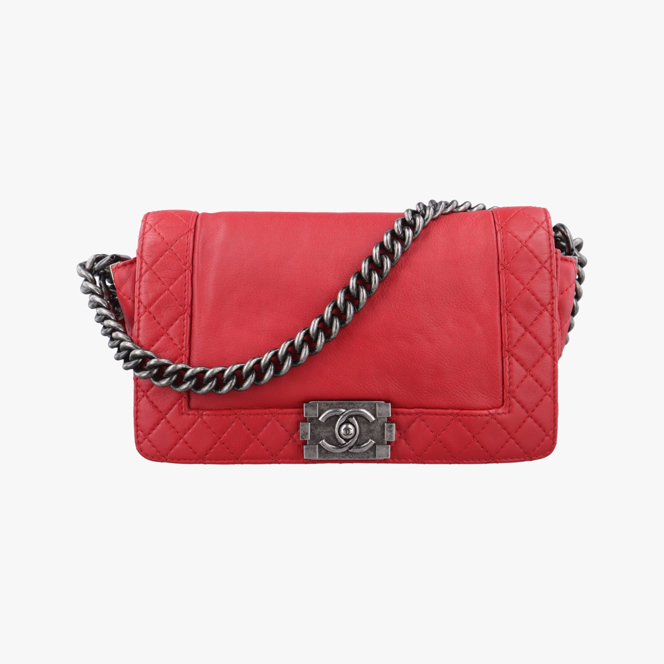 BOY CHANEL Red lambskin 18786518