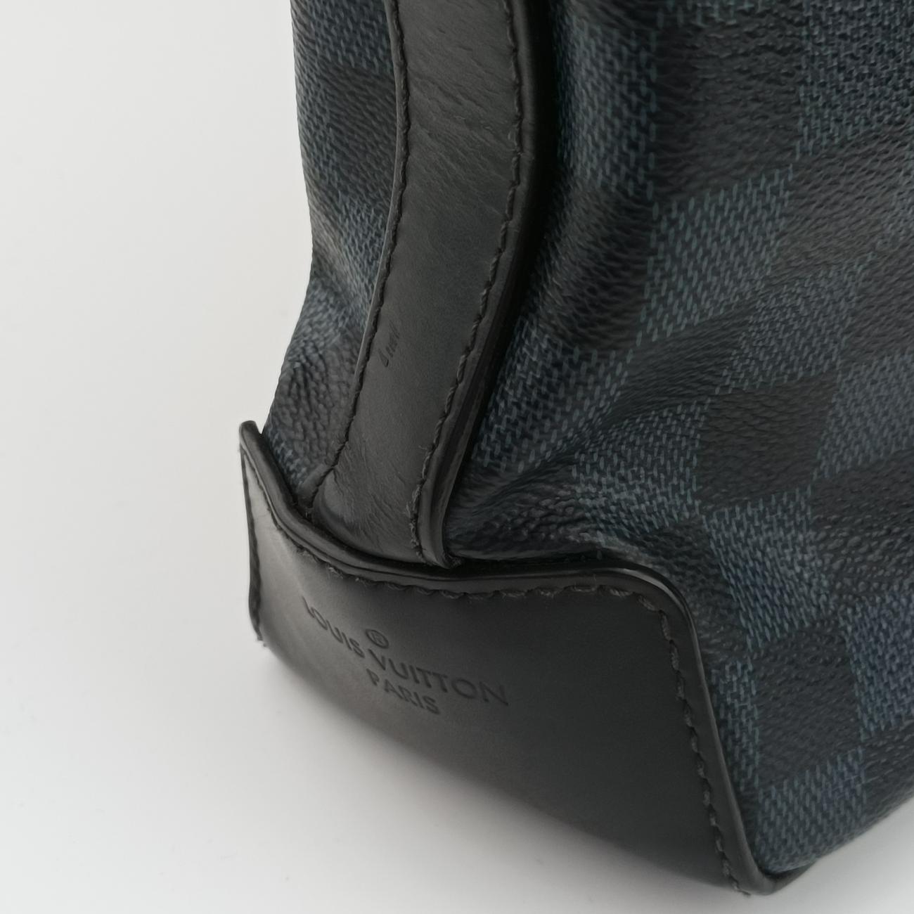 Messenger Greenwich Navy×Noir Damier Cobalt DR1124