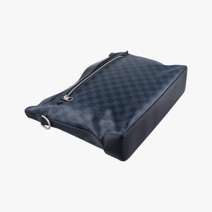 Messenger Greenwich Navy×Noir Damier Cobalt DR1124