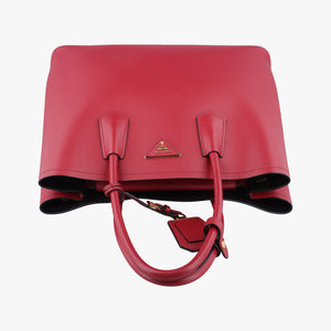 Double Cuir Red SAFFIANO Leather