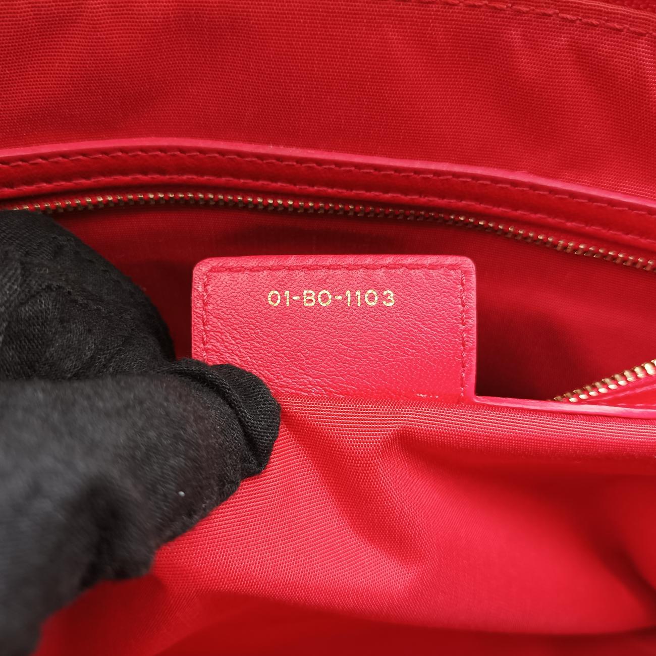 Cannage Dior Soft Shopping Red lambskin 01-BO-1103