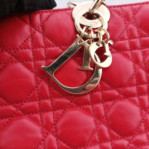 Cannage Dior Soft Shopping Red lambskin 01-BO-1103