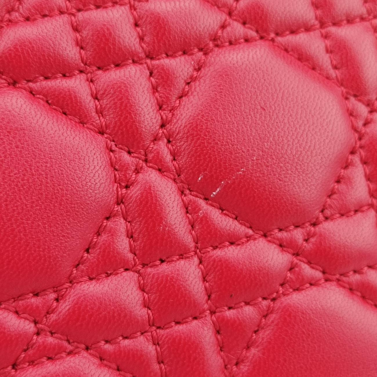 Cannage Dior Soft Shopping Red lambskin 01-BO-1103