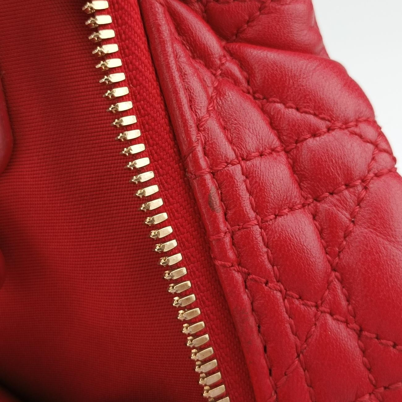 Cannage Dior Soft Shopping Red lambskin 01-BO-1103