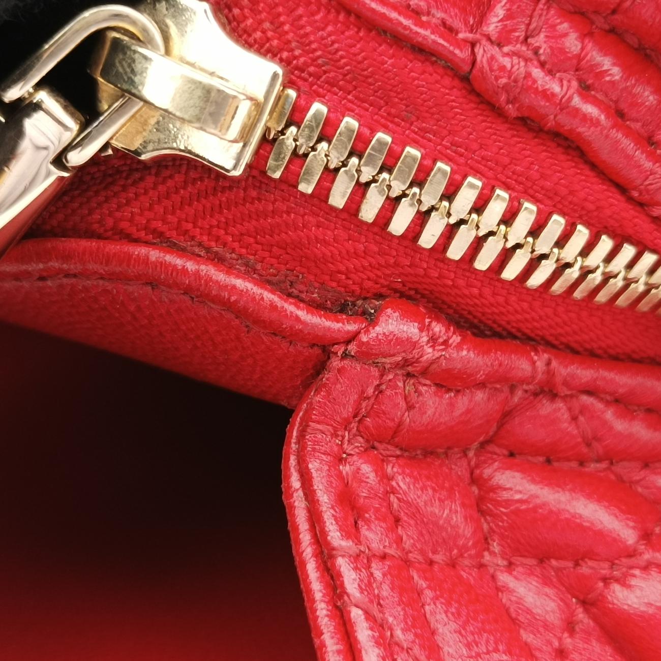 Cannage Dior Soft Shopping Red lambskin 01-BO-1103
