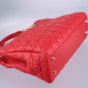 Cannage Dior Soft Shopping Red lambskin 01-BO-1103