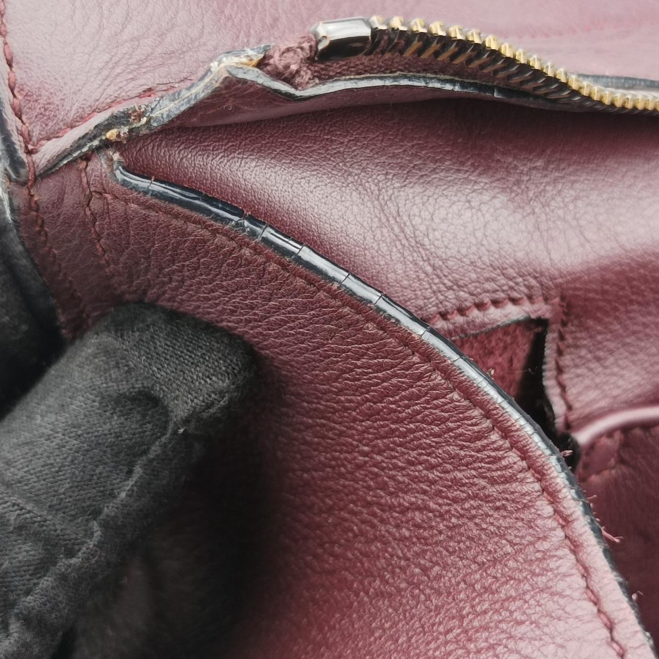 CABAS Bordeaux Leather LTH424869.0616