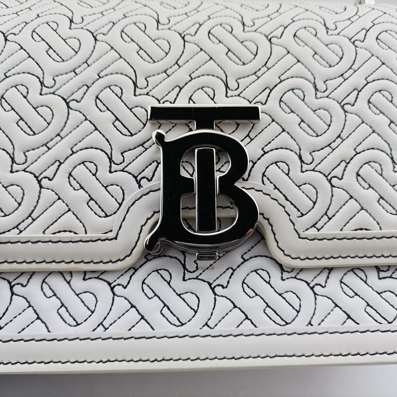 TB Logo White leather BMPPAN1301
