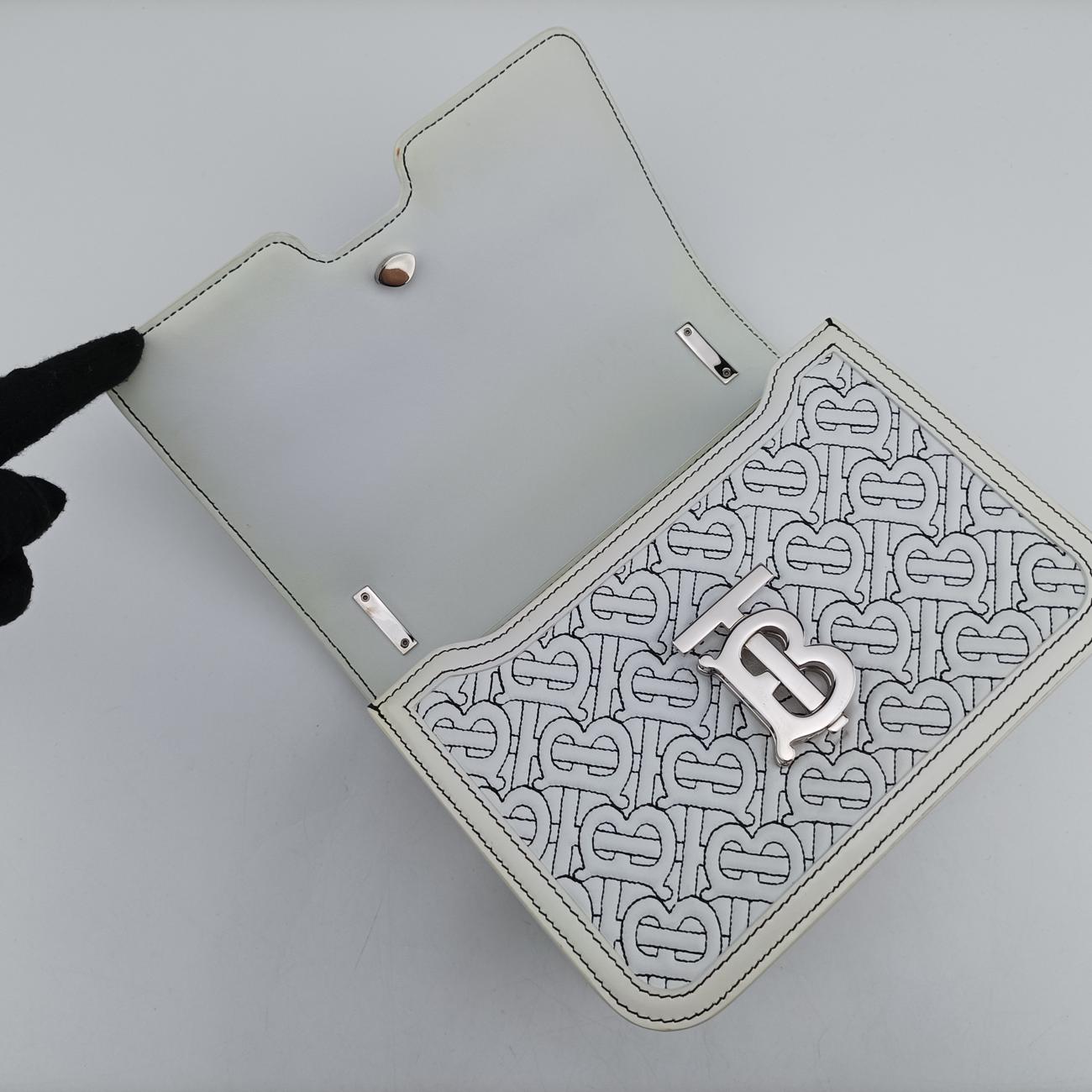 TB Logo White leather BMPPAN1301