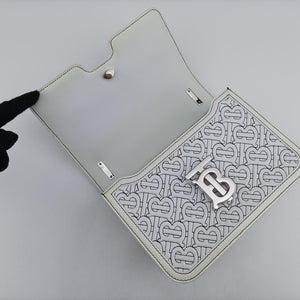 TB Logo White leather BMPPAN1301