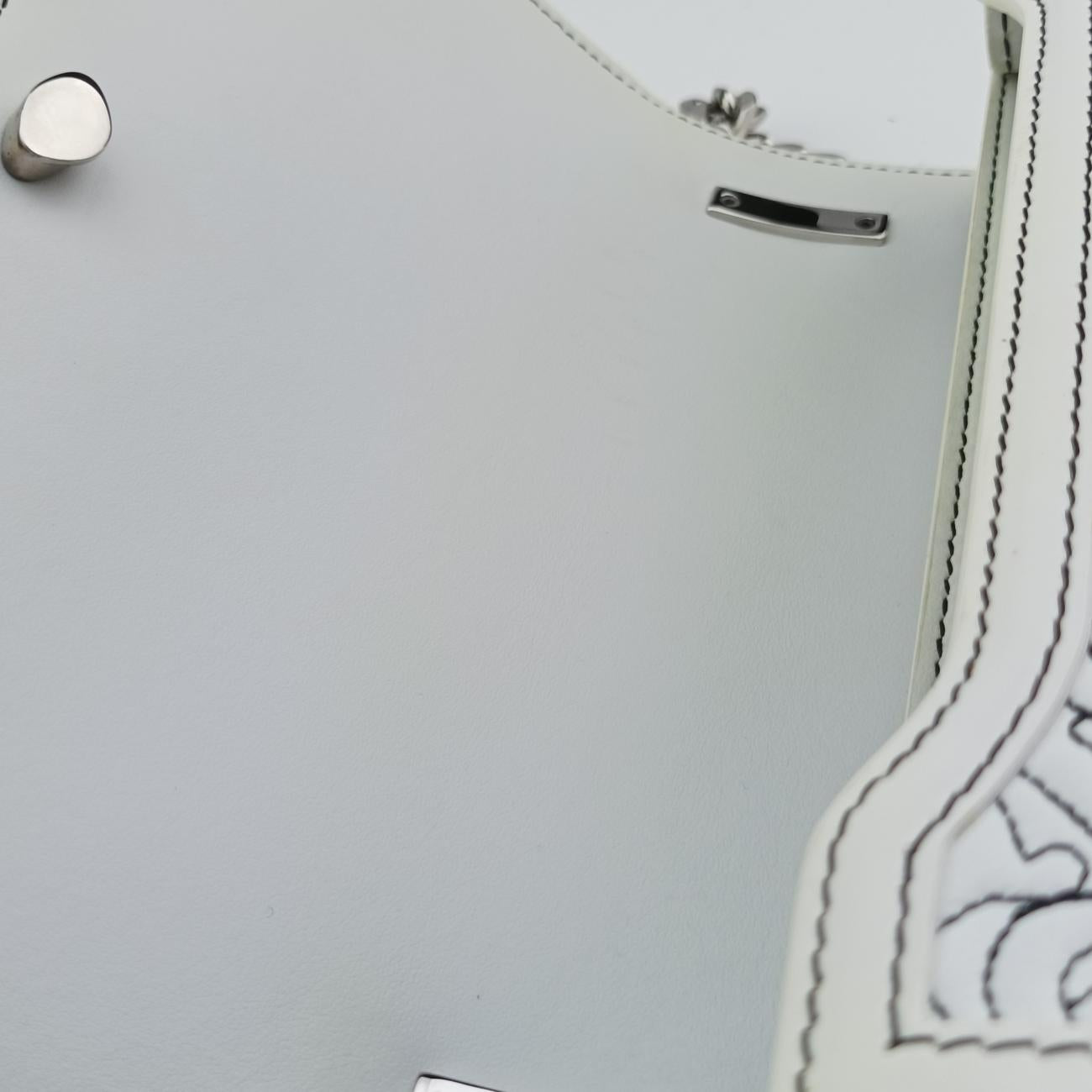 TB Logo White leather BMPPAN1301