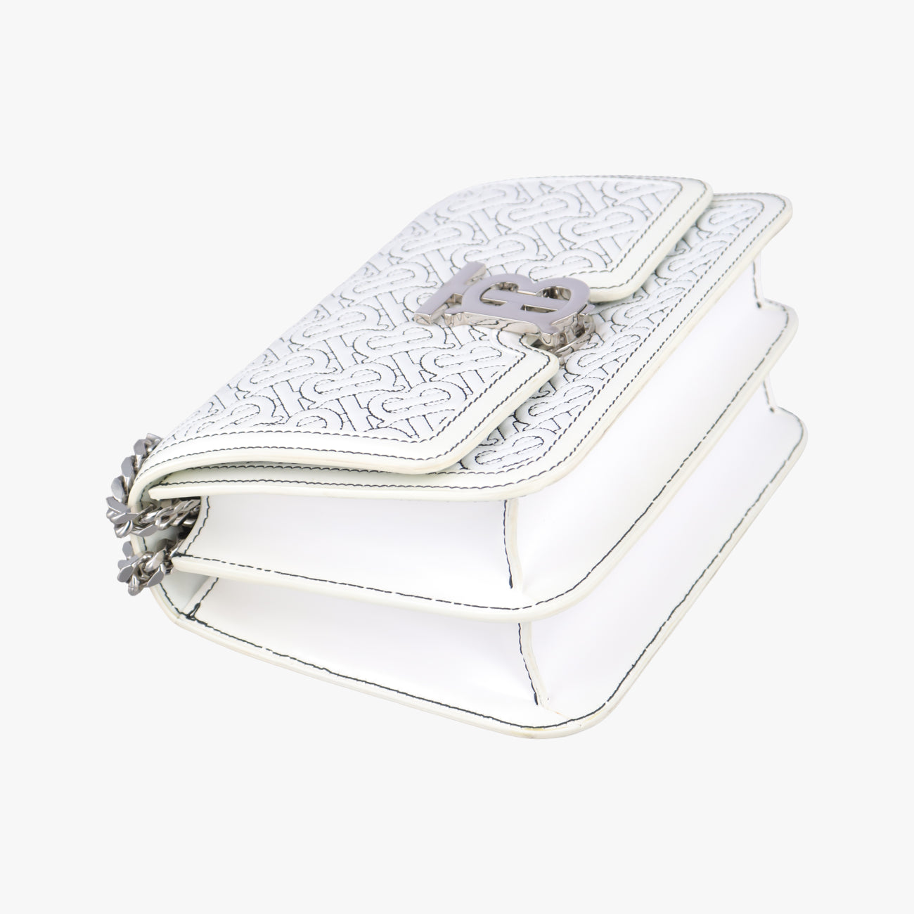 TB Logo White leather BMPPAN1301