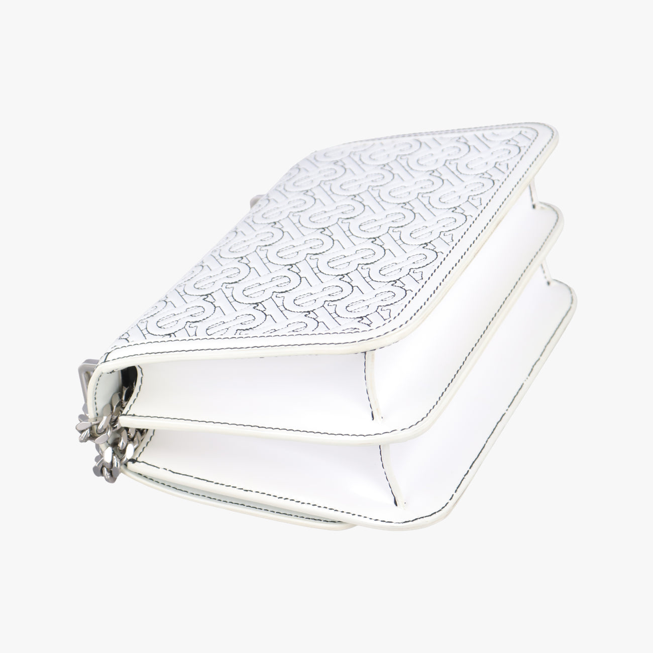 TB Logo White leather BMPPAN1301