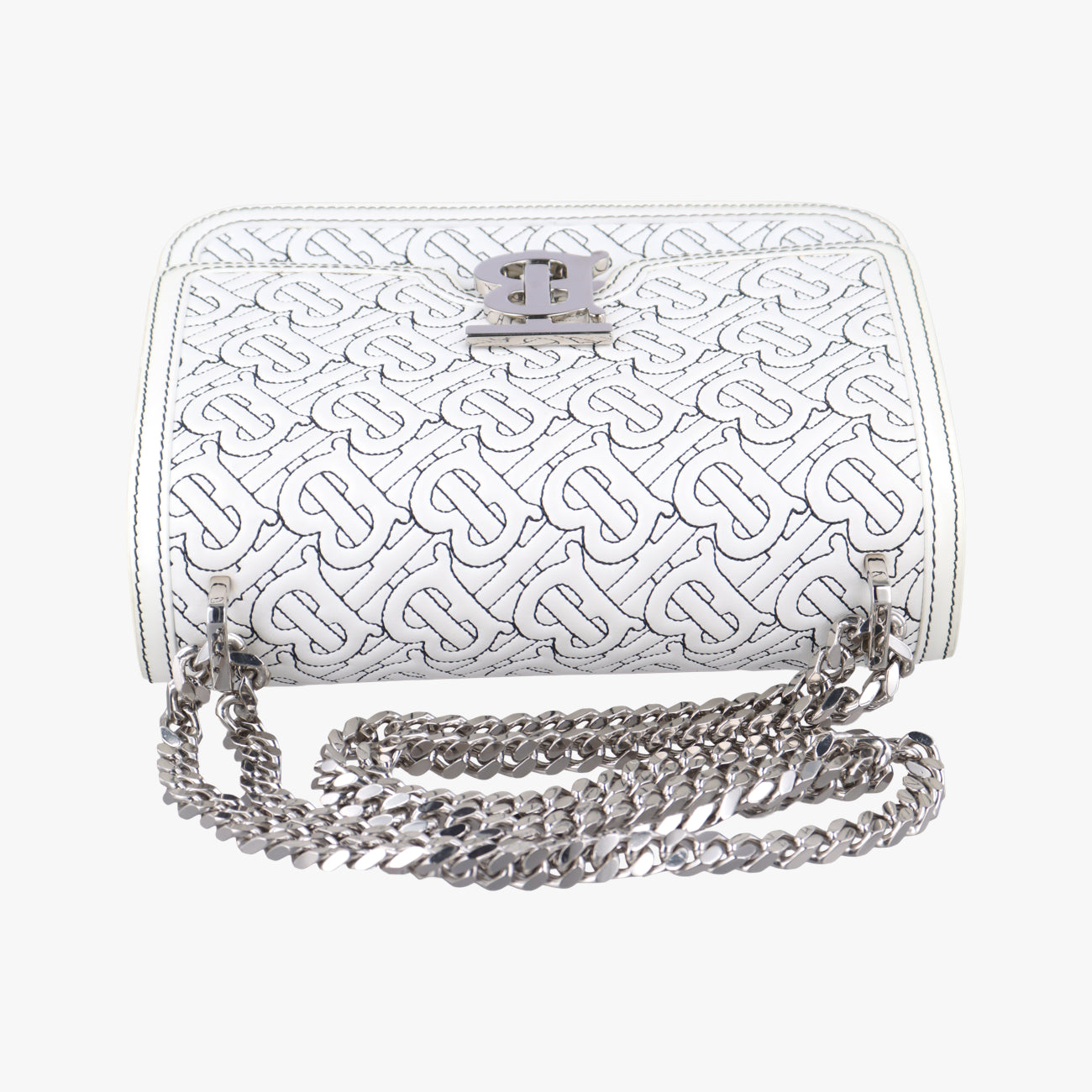 TB Logo White leather BMPPAN1301