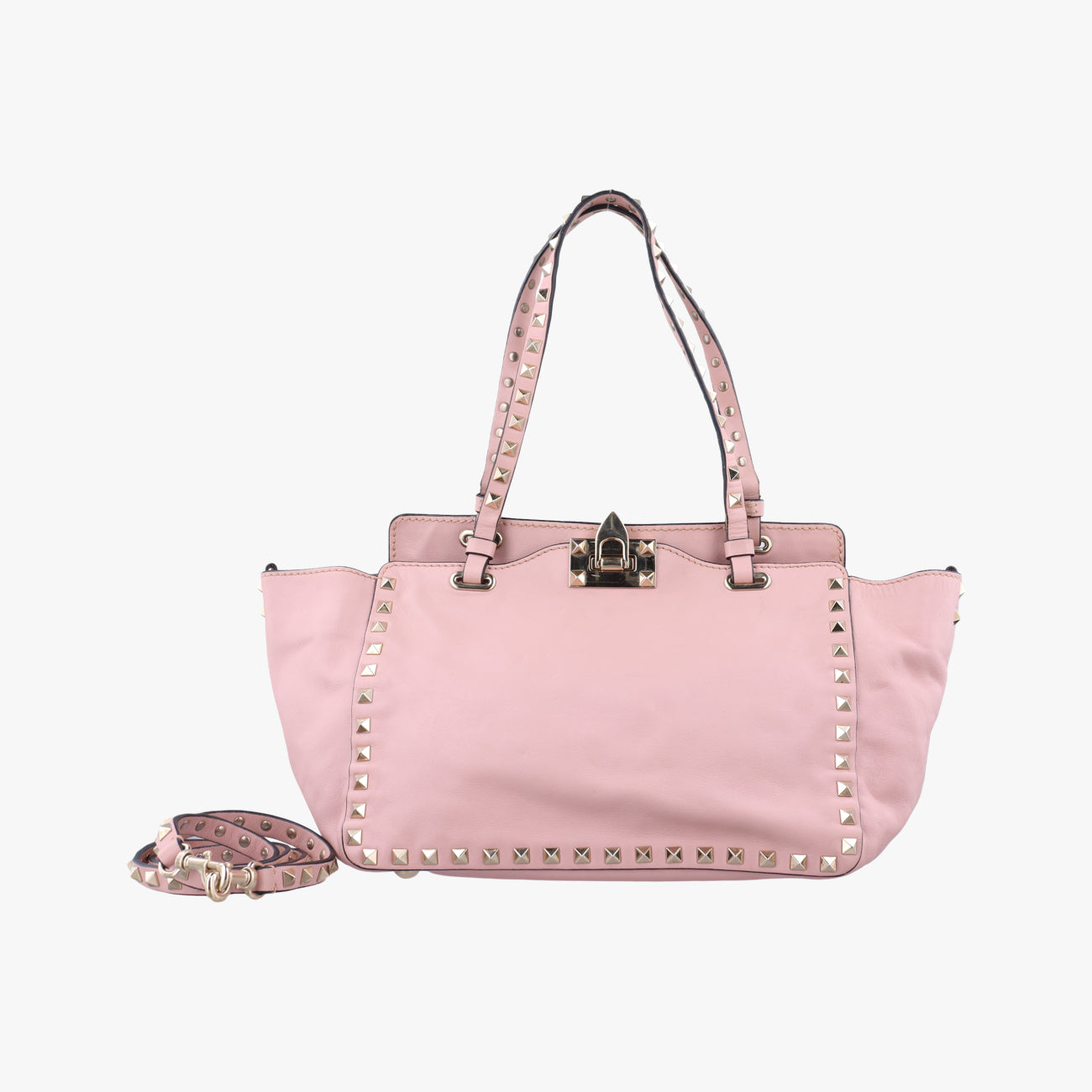Rockstud Pink Leather BS-F037BOL1