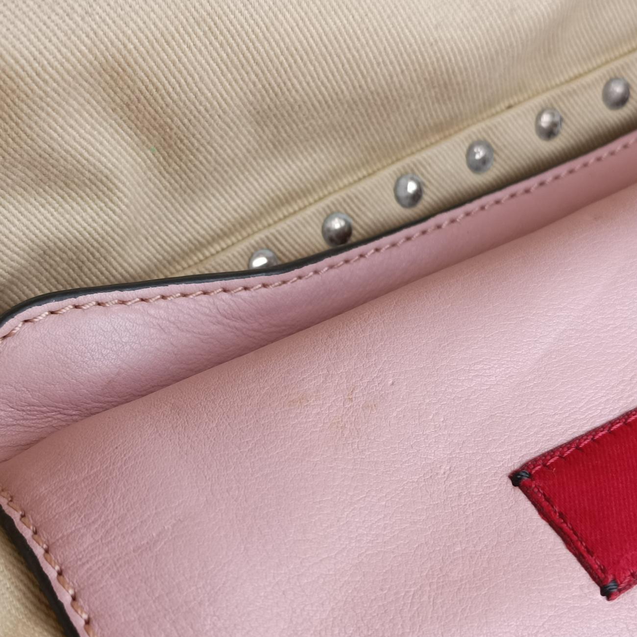 Rockstud Pink Leather BS-F037BOL1