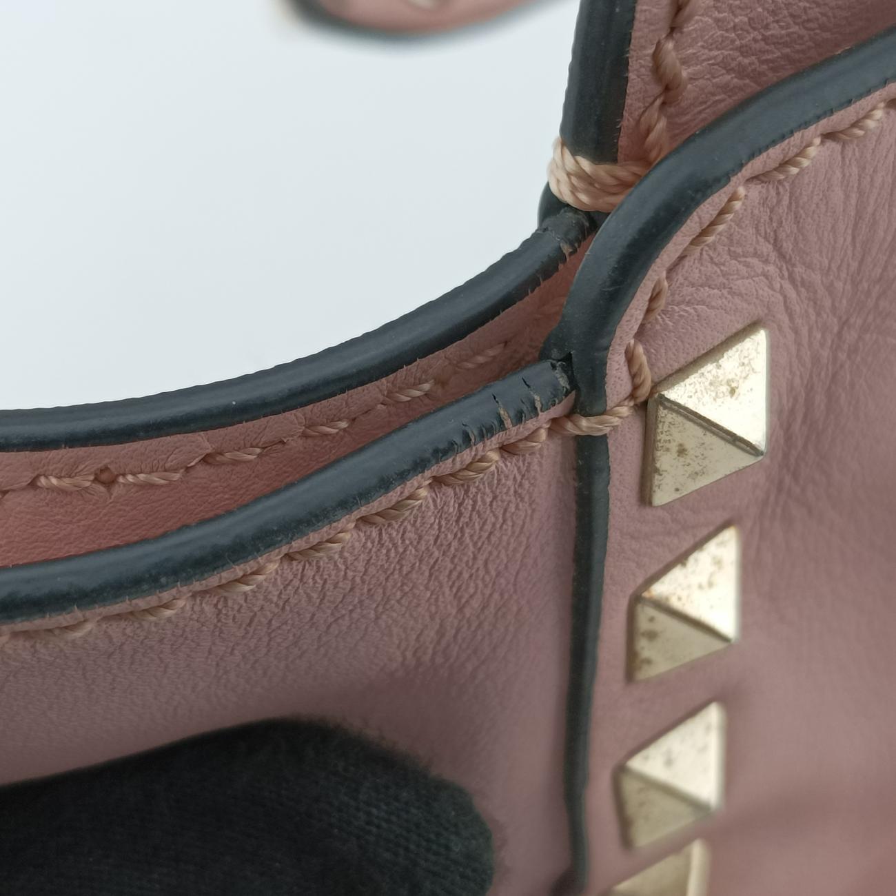 Rockstud Pink Leather BS-F037BOL1
