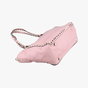 Rockstud Pink Leather BS-F037BOL1