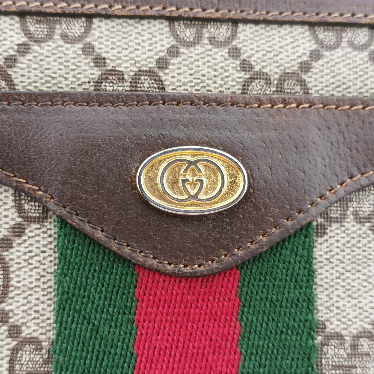 GG Supreme Ophidia Brown PVC coated canvas
