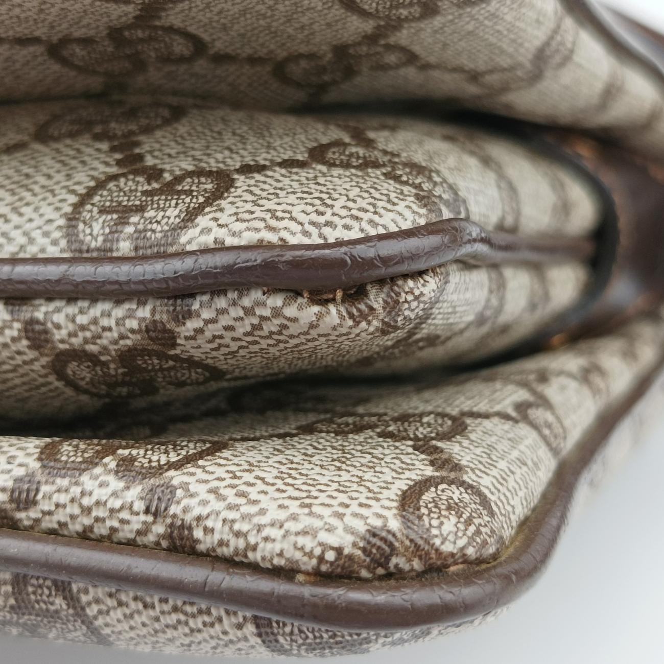 GG Supreme Ophidia Brown PVC coated canvas