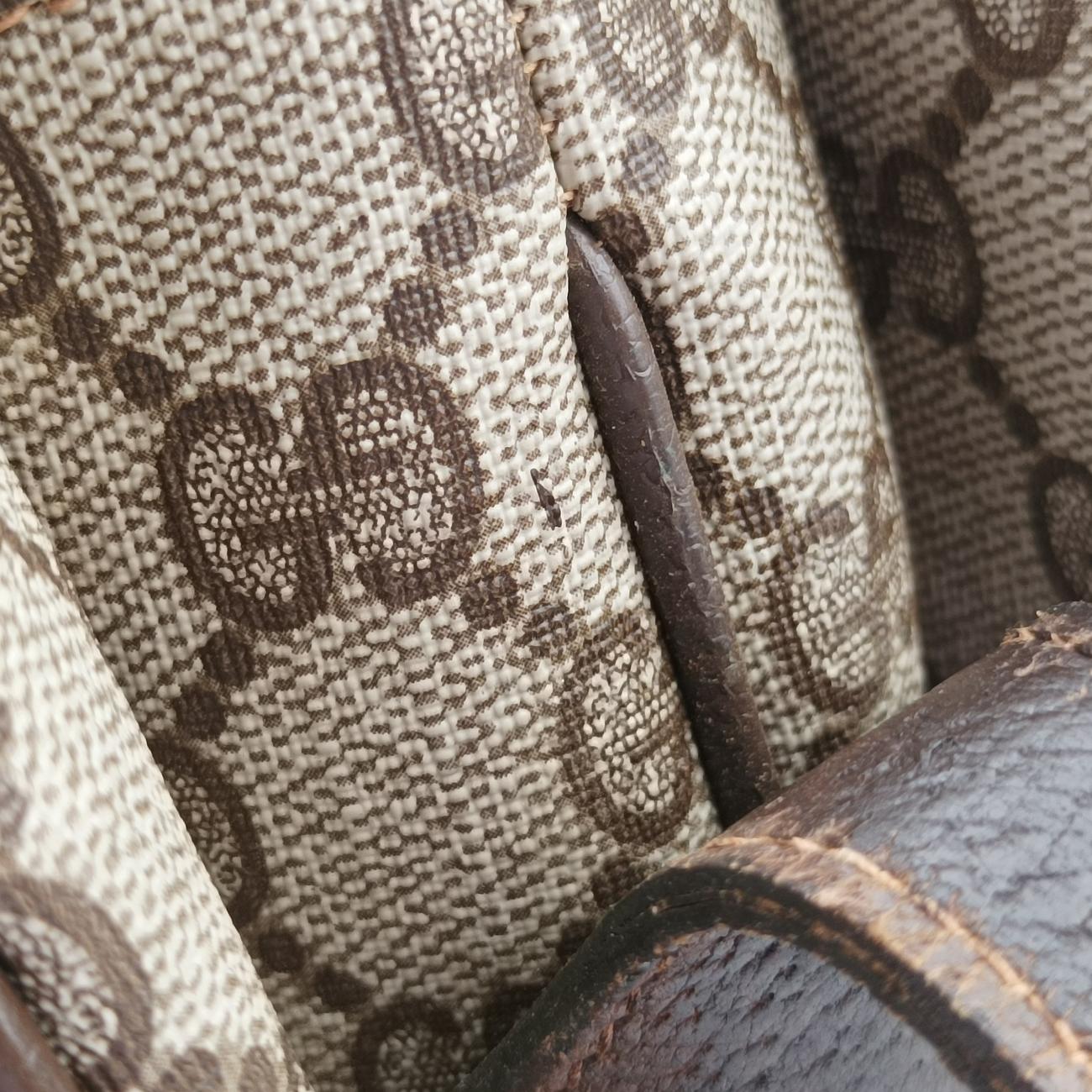 GG Supreme Ophidia Brown PVC coated canvas