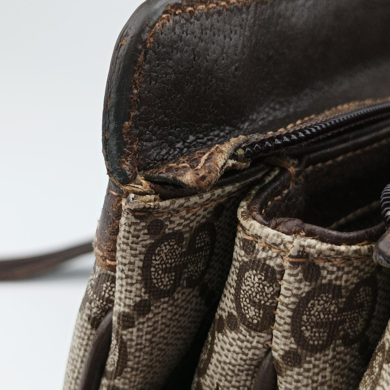 GG Supreme Ophidia Brown PVC coated canvas