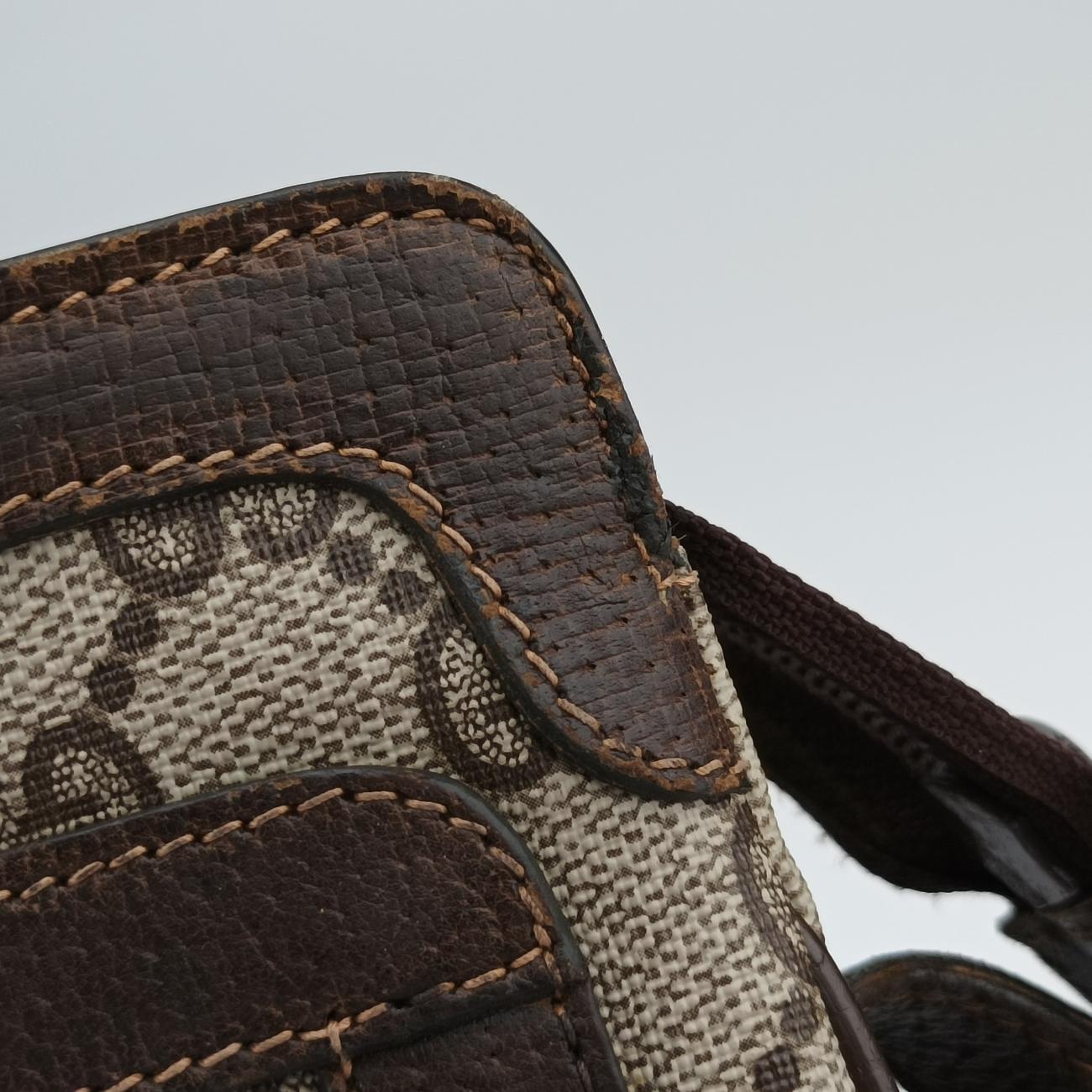 GG Supreme Ophidia Brown PVC coated canvas