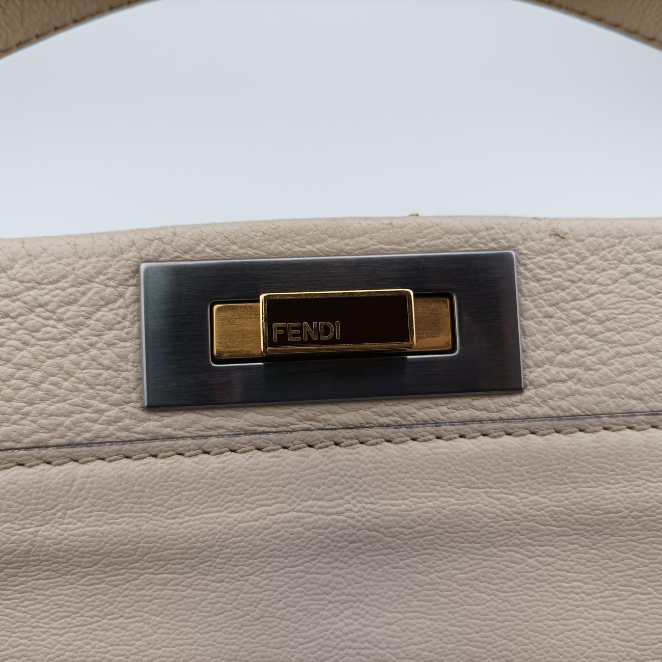 PEEKABOO Large Beige Leather 2516-8BN210.DU9-109