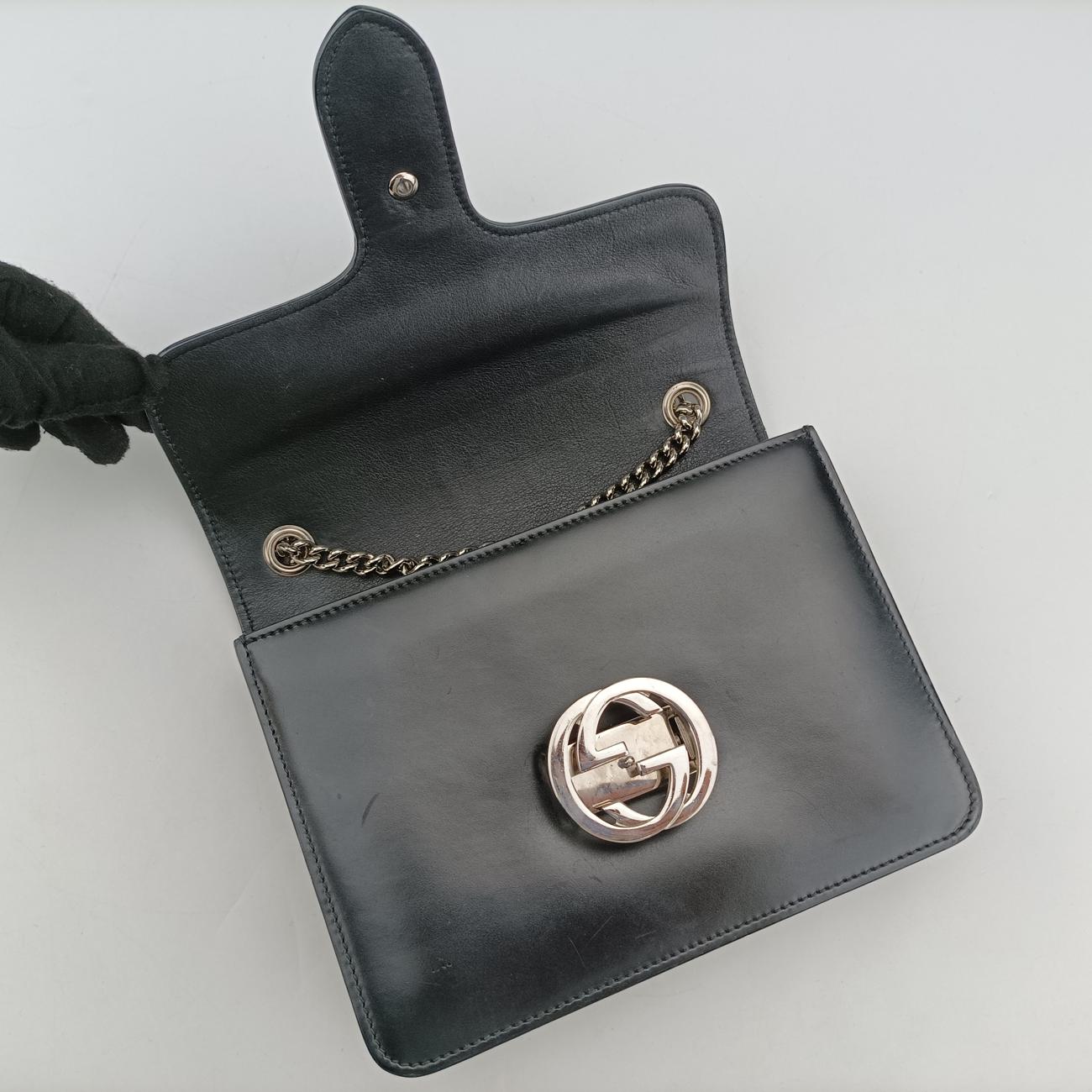 Interlocking G Black Enamel A018961404