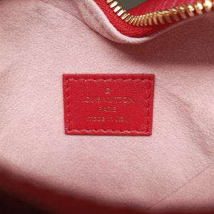 Heart on Chain Red Lambskin ICチップ