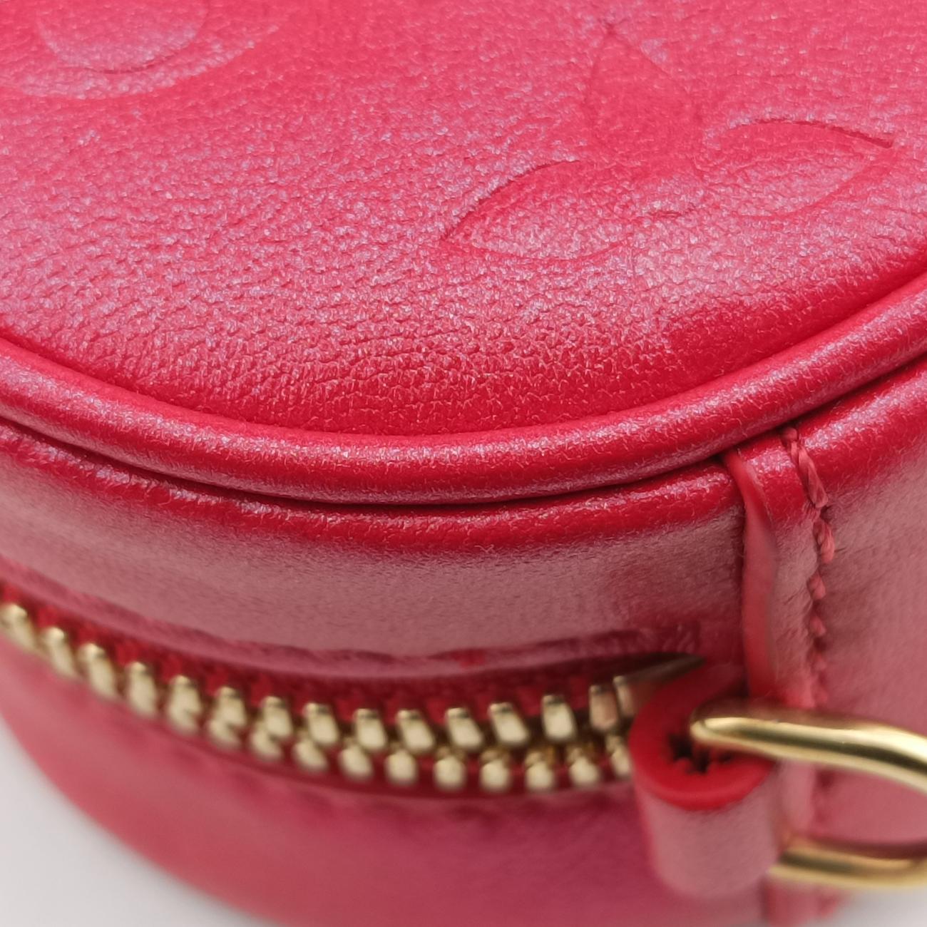 Heart on Chain Red Lambskin ICチップ