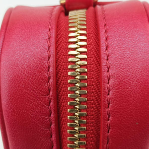 Heart on Chain Red Lambskin ICチップ