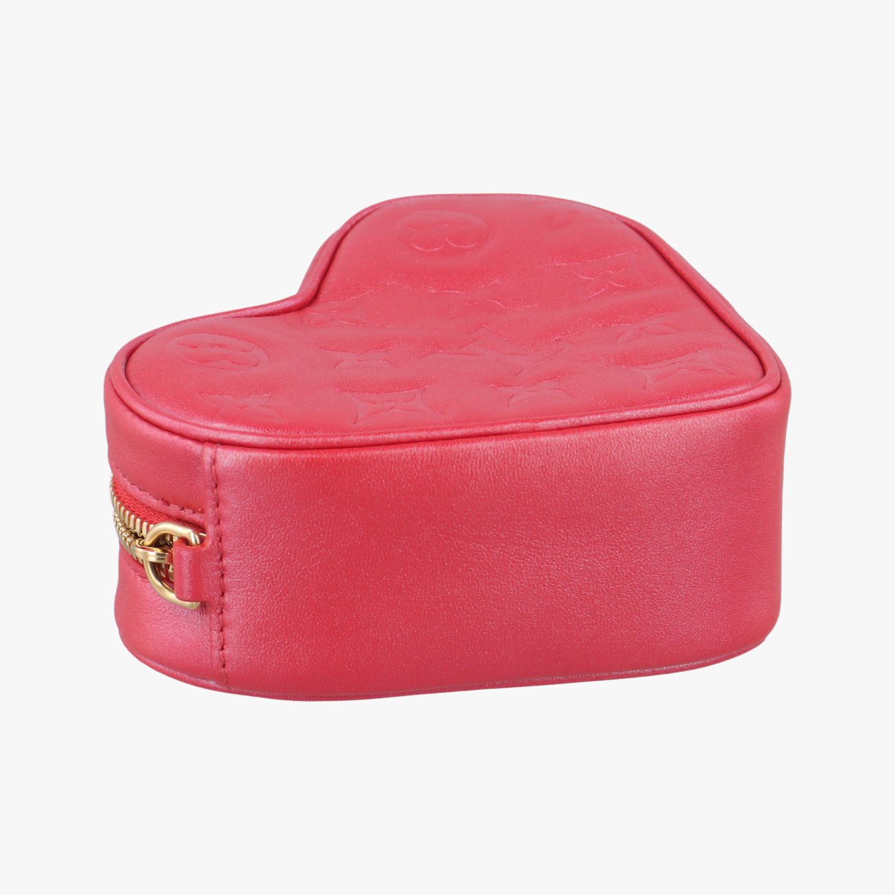 Heart on Chain Red Lambskin ICチップ