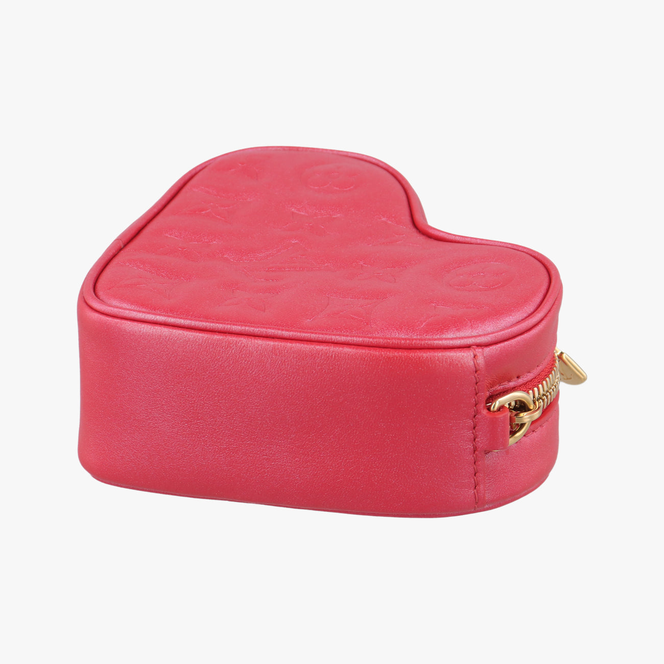 Heart on Chain Red Lambskin ICチップ