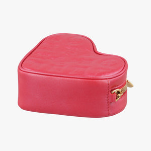 Heart on Chain Red Lambskin ICチップ