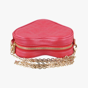 Heart on Chain Red Lambskin ICチップ