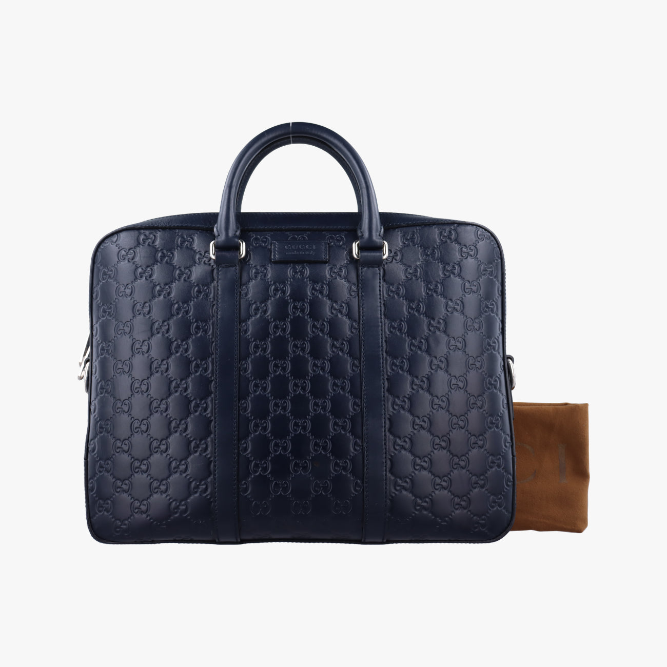 Guccissima Navy Leather B021456394