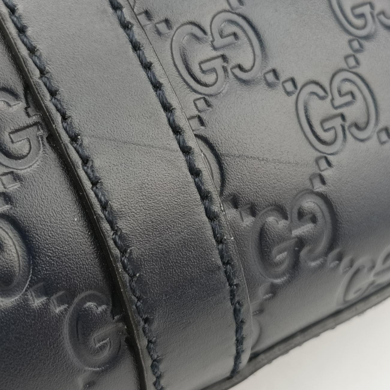 Guccissima Navy Leather B021456394