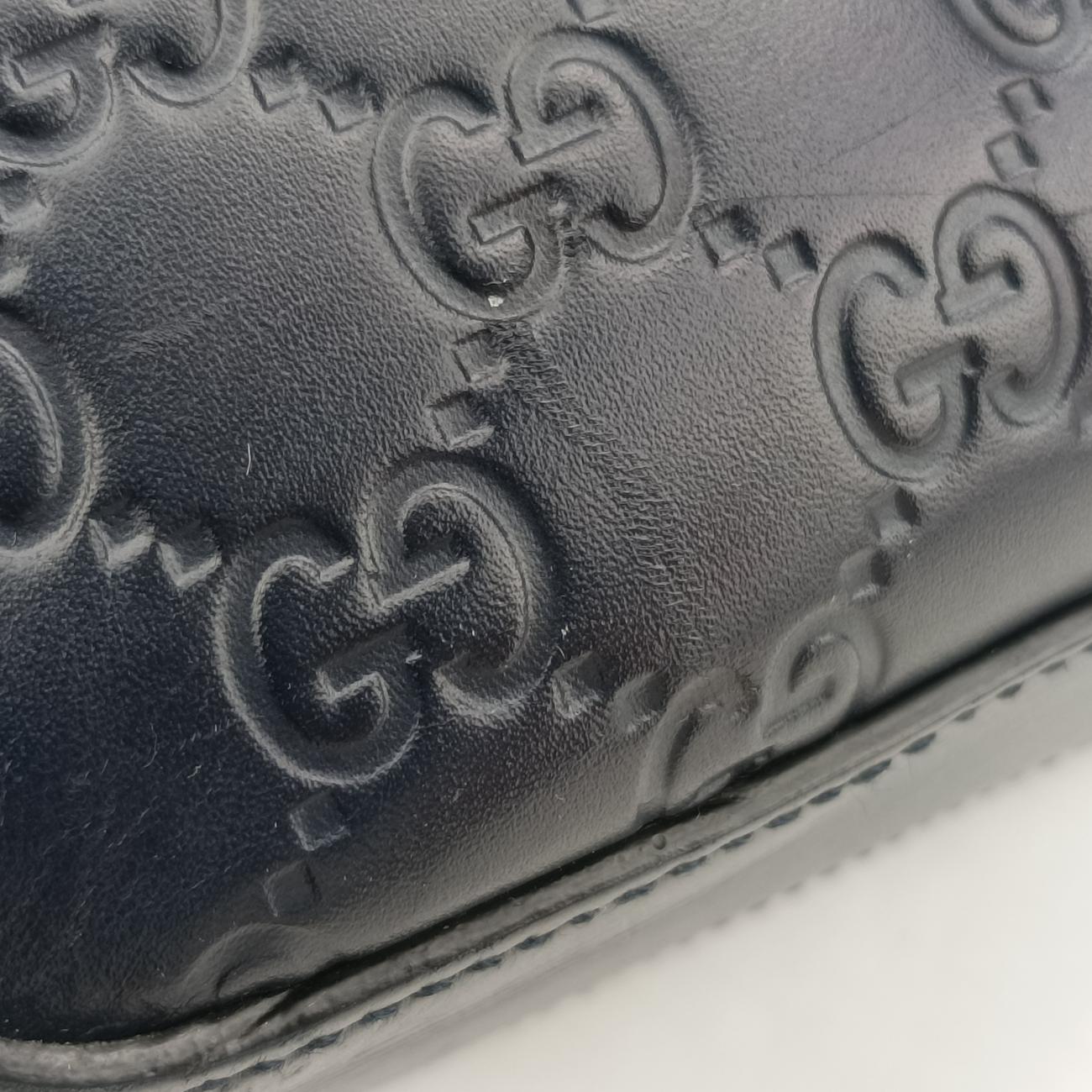 Guccissima Navy Leather B021456394