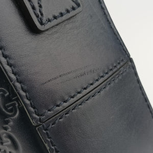 Guccissima Navy Leather B021456394